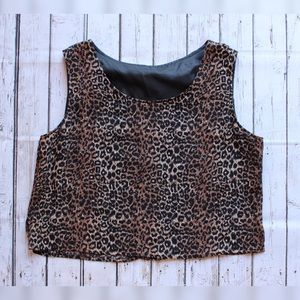Vintage Leopard/Cheetah Print Crop Top